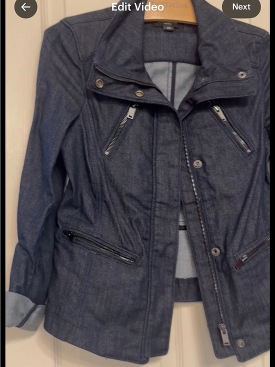 Ann Taylor Jackets & Blazers - Ann Taylor Dark Blue DenimJacket